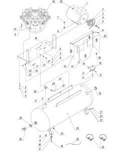 Болт М10х55 для 500lt100