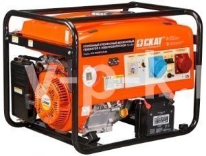 Бензиновый генератор Скат УГБ-7500ЕТ трехфазная