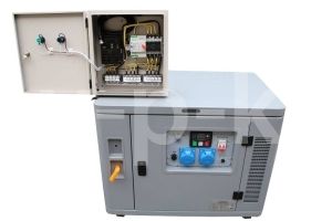 Дизельный генератор Амперос LDG11000E стартер в кожухе с АВР  фото