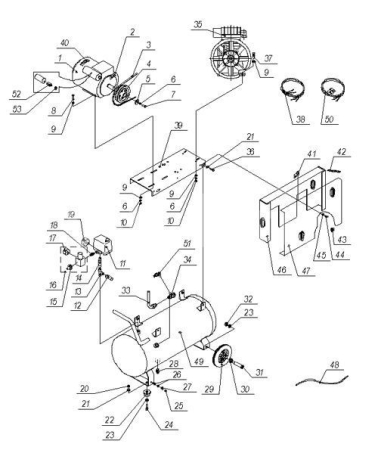 R 4151700003 Переходник 1/4"MM mod.9/B (аналог 3101.00.00.202) для 50lh20a-1.5