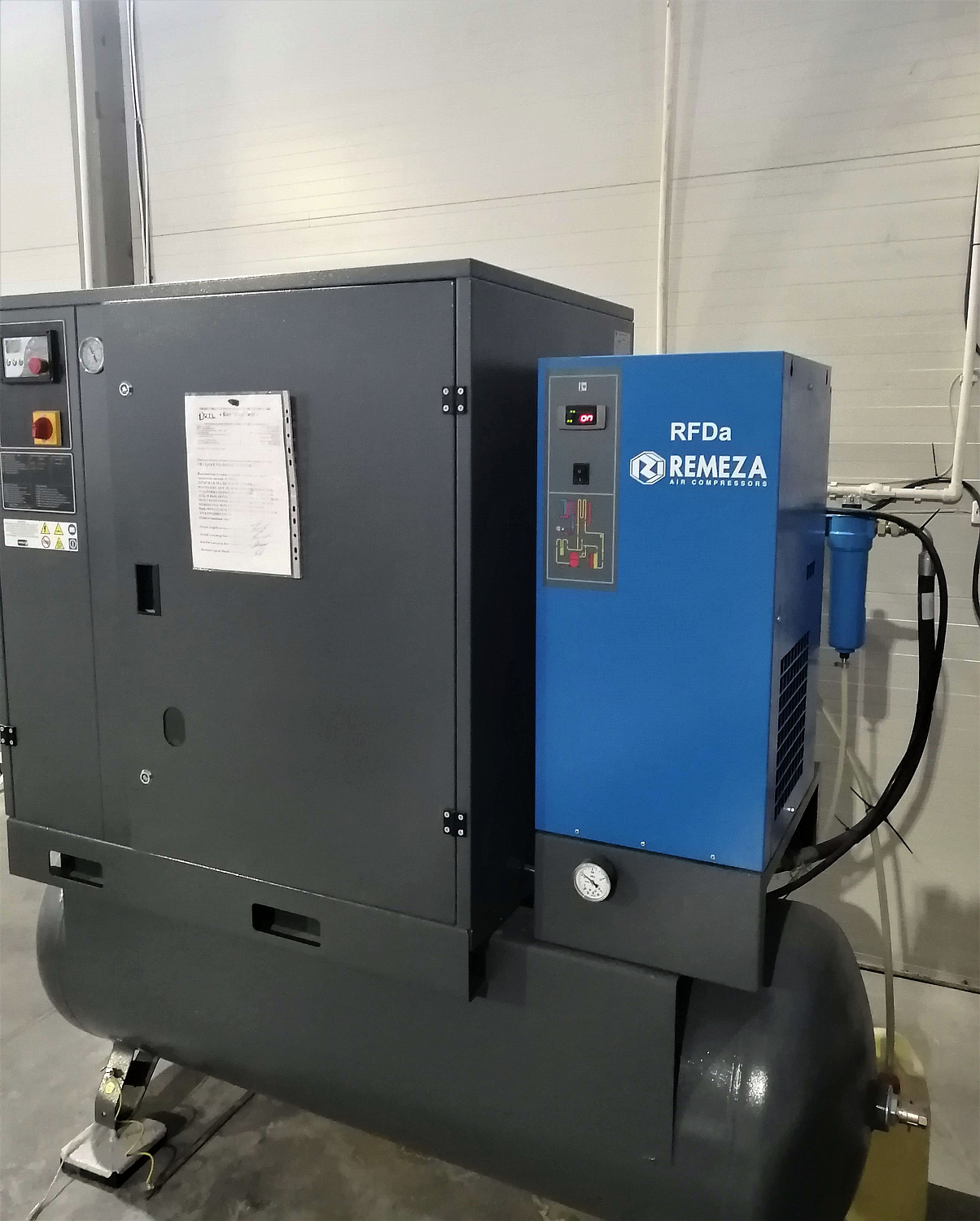 Техническое обслуживание винтового компрессора REMEZA ВК20Е-8-500Д для Белтранслифт