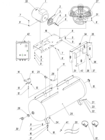 Ресивер для 500lb75Т