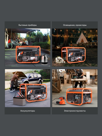 Бензиновый генератор  GRS 3800