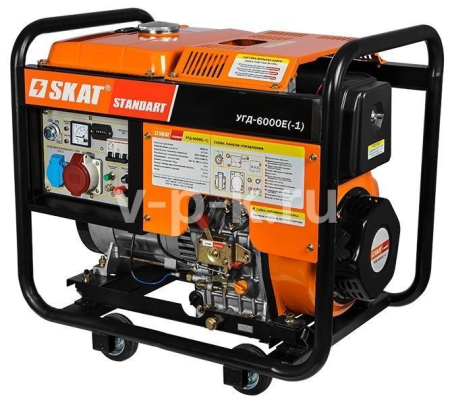 Дизельный генератор Скат УГД-6000ЕТ/4кВт трехфазная