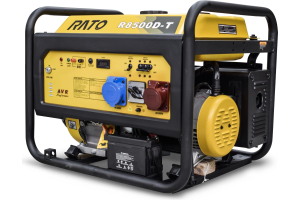 Бензиновый генератор RATO R8500D-T + колесный комплект  портативный фото