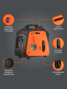 Бензиновый генератор PATRIOT GP 1000 i 474101025 передвижной фото