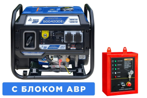 Бензиновый генератор ТСС SGG 4200Ei с блоком АВР 111112 для дачи фото