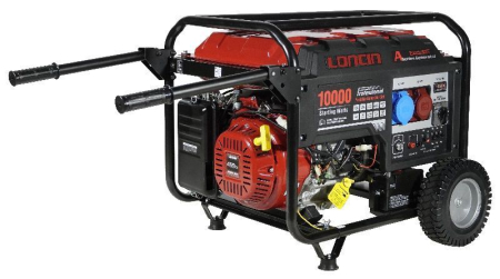 Бензиновый генератор  LC10000D-AS, 3-х фазный (с мощностью без ограничений при 1-но и 3-х фазном режиме)